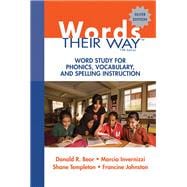 Words Their Way: Word Study for Phonics, Vocabulary, and Spelling Instruction 9780137035106
