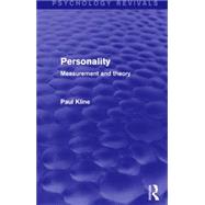Personality: Measurement and Theory 9781138905108