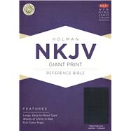 NKJV Giant Print Reference Bible, Black Genuine Leather Indexed 9781433645112