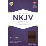 NKJV Ultrathin Reference Bible, Brown/Chocolate LeatherTouch Indexed 9781433615122