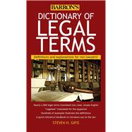 Barron's Dictionary of Legal Terms 9781438005126