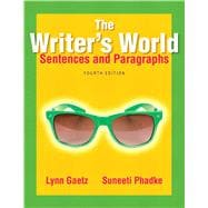 The Writer's World Sentences and Paragraphs 9780321895141