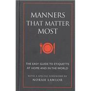 Manners That Matter Most 9781578265183