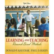 Learning and Teaching : Research-Based Methods 9780205495214