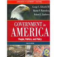 Government in America: People, Politics, and Policy 9780321155245