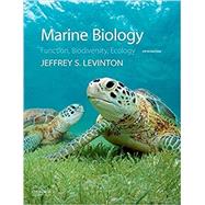 Marine Biology Function, Biodiversity, Ecology 9780190625276