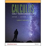 Calculus Early Transcendentals Single Variable Eleventh Edition Binder Ready Version 9781118885277