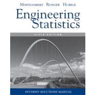 Engineering Statistics, Student Solutions Manual , 5th Edition 9780470905302