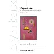 Syntax: A Generative Introduction, 3rd Edition 9780470655313