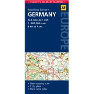 AA Road Map Europe Germany 9780749575328