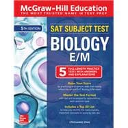 McGraw-Hill Education SAT Subject Test Biology E/M, Fifth Edition 9781260135343