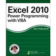 Excel 2010 Power Programming with VBA 9780470475355