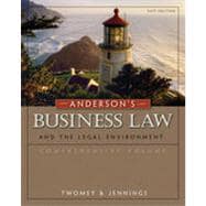 Anderson's Business Law and the Legal Environment, Comprehensive Volume, 21st Edition 9781133455370