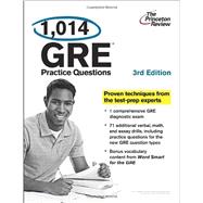1,014 GRE Practice Questions, 3rd Edition 9780307945389