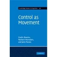 Control as Movement