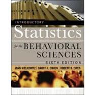 Introductory Statistics for the Behavioral Sciences, 6th Edition 9780471735472