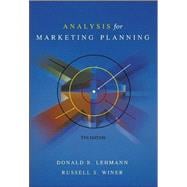 Analysis for Marketing Planning 9780070275478
