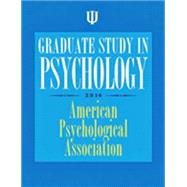 Graduate Study in Psychology 2014 9781433815485