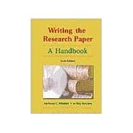 Writing the Research Paper (with InfoTrac) 9780155085497