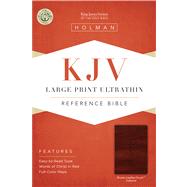 KJV Large Print Ultrathin Reference Bible, Brown LeatherTouch Indexed 9781433615542