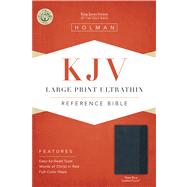 KJV Large Print Ultrathin Reference Bible, Slate Blue LeatherTouch 9781433615573