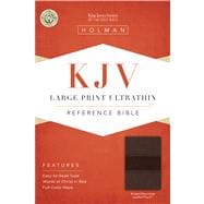 KJV Large Print Ultrathin Reference Bible, Brown/Chocolate LeatherTouch 9781433615597