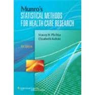 Munro's Statistical Methods for Health Care Research 9781451115611