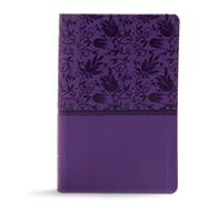 KJV Large Print Personal Size Reference Bible, Purple Leathertouch Indexed 9781535935647