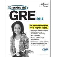 Cracking the GRE with 6 Practice Tests & DVD, 2014 Edition 9780307945648