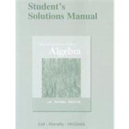 Student's Solutions Manual for Beginning and Intermediate Algebra 9780321715654