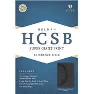 HCSB Super Giant Print Reference Bible, Charcoal LeatherTouch Indexed 9781433615696