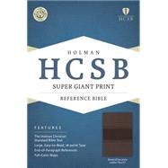 HCSB Super Giant Print Reference Bible, Brown/Chocolate LeatherTouch 9781433615702