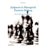 Judgment in Managerial Decision Making 9781118065709
