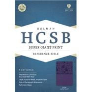 HCSB Super Giant Print Reference Bible, Purple LeatherTouch 9781433615740