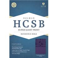 HCSB Super Giant Print Reference Bible, Purple LeatherTouch Indexed 9781433615757