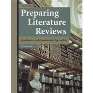 Preparing Literature Reviews: Qualitative And Quantitative Approaches 9781884585760