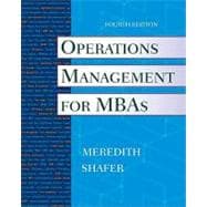 Operations Management for MBAs, 4th Edition 9780470485767