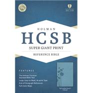 HCSB Super Giant Print Reference Bible, Teal LeatherTouch Indexed 9781433615771