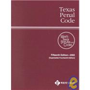 Texas Penal Code 2002