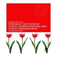 Research Methods in Public Administration and Public Management: An Introduction 9780415655811