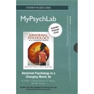 NEW MyPsychLab with Pearson eText -- Standalone Access Card -- for Abnormal Psychology 9780205225828