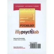 MyPsychLab Student Access Code Card for Abnormal Psychology (standalone) 9780205805839
