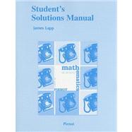 Student Solutions Manual for Mathematics All Around 9780321575845