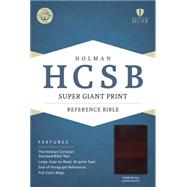 HCSB Super Giant Print Reference Bible, Saddlebrown LeatherTouch 9781433615849