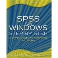 SPSS for Windows Step-by-Step : A Simple Guide and Reference, 14. 0 Update 9780205515851