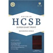 HCSB Super Giant Print Reference Bible, Saddlebrown LeatherTouch Indexed 9781433615856
