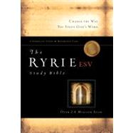 The Ryrie ESV Study Bible Calfskin Leather Black Red Letter Indexed 9780802475862