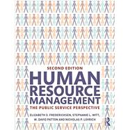 Human Resource Management: The Public Service Perspective 9780765645869