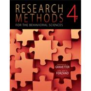 Research Methods for the Behavioral Sciences, 4th Edition 9781133335870