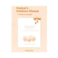 Student Solutions Manual for Algebra A Combined Approach 9780321745897